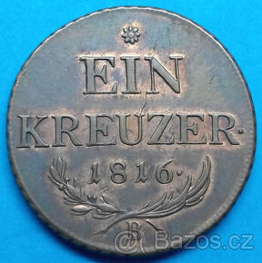 Krejcar Uhersko 1816 František II.