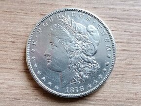 Stříbro 1 Morgan Dollar 1878 USA stříbrná mince