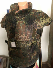 Bundeswehr neprůstřelná protistřepinová vesta (vč.balistiky)