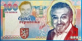 Sběratelská bankovka 100 KORUN Karel Gott, SÉRIE A01 RARITA