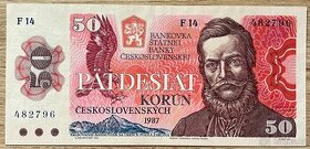 50 Kčs 1987 F14 482796 - 1