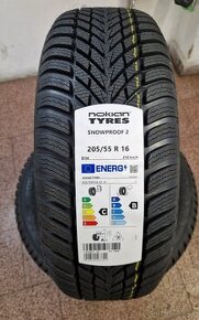 2x zimni pneu 205/55/16..91H....NOKIAN