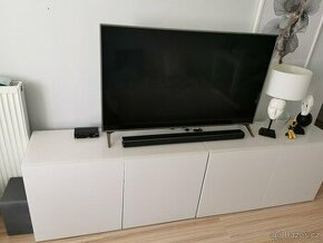 LG smart TV, domácí kino, dvě skříňky+lampa