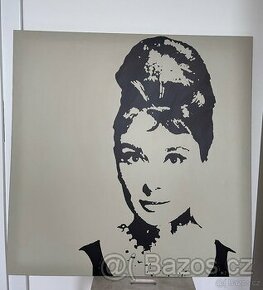 Obraz IKEA Pjatteryd Audrey Hepburn 90x90