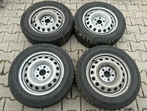 4x plechové disky 5x112, TPMS+pneu zimní 205/65/16 - 1