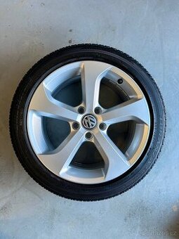 Alu kola 5x112 r17 s letnim pneu (grif)