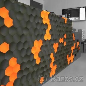 3d designový obklad hexagony