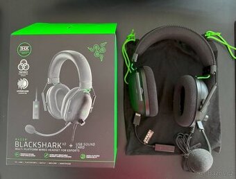 Razer Blackshark V2 + USB zvuková karta