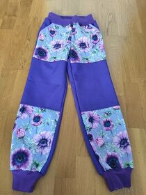 Softshellové kalhoty Květy v 122 - nové