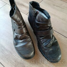 Dámské kožené boty zn. RIEKER (vel. 41, délka stélky 250mm) - 1