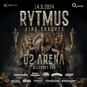 RYTMUS O2 KING FOREVER 2 lístky