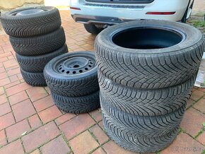 Zimní sada 5x112R16, Zimní pneumatiky 205/55R16 jako novy