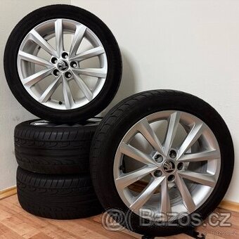 ŠKODA FABIA/RAPID 5x100 R16 ET46+LETNÍ 215/45R16 5,5mm