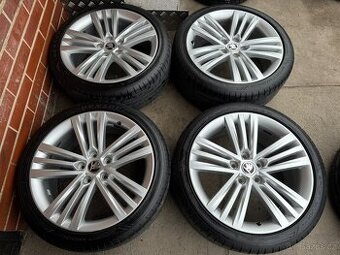 Alu 18" 5x112 škoda TRINITY SUP2 ,  pneu 90% - 1