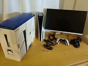 Prodám monitor PS5 slim včetně všech kabelů