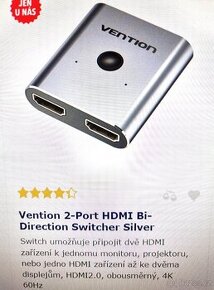 Vention HDMI rozbočovač - slučovač obousměrný 4K - 1