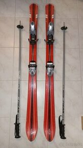 Dětské lyže NIDUS Ultra Carve 120 cm,hůlky FIZAN 100 cm