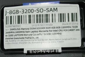 samsung 8gb 3200Mhz ddr4 notebook nová - 1