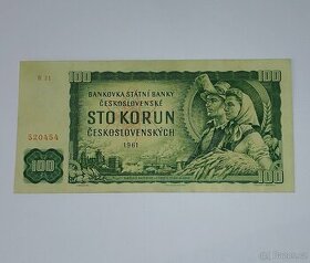 100 Kčs 1961 I. Vydání série R31