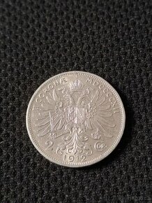 2 koruna 1912 bz FJI RU č.1