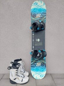 Snowboard SALOMON LIBERTY, 135 cm + boty REAPER