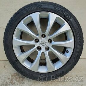 Alu kola Opel 17" 5x110, letní Kumho 225/45ZR17