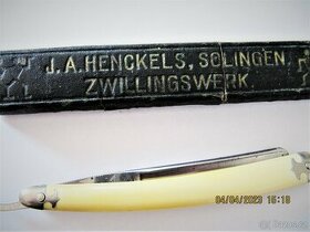 Břitva J.A.HENKELS, SOLINGEN ZWILINGS WERK - 1