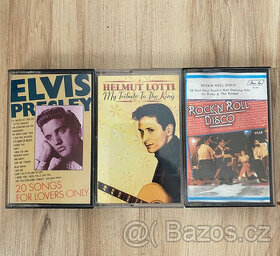 Audio kazety Elvis Presley, Helmut Lotti, Rock´n´roll (4ks)