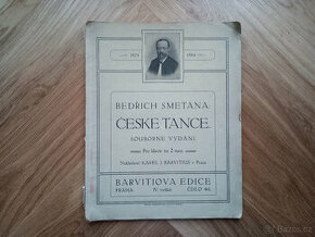 Vintage klavírní noty - Bedřich smetana: České tance