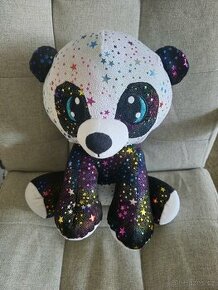 Třpytivá plyšová panda 37cm - 1