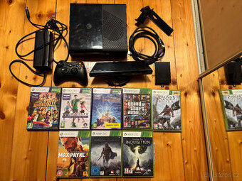 Xbox 360e Stingray 500Gb + Kinect + 8 her - GTA a další