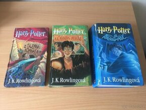 Harry Potter první vydání - tři knihy