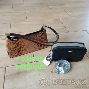 Kabelka s krokodýlím vzorem / NOVÁ: Crossbody zn. Vuch