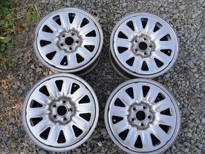 Plechové disky 15"5X100 6.0J ET38 Škoda/VW/Seat