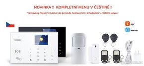 Wi-Fi/GSM/RFID/ LCD zabezpečovací systém SMART s 5.0Mpx