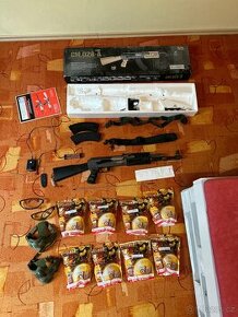 Airsoftová zbraň AK47 a výbava - komplet set