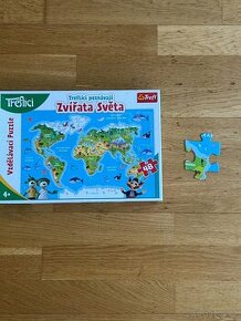 Puzzle Treflíci zvířata světa