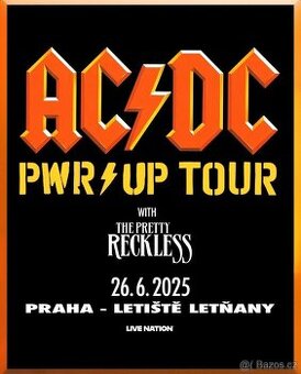 Prodám 2x lístek na stáni na AC/DC v Praze