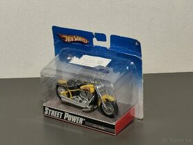 Hot Wheels žlutá motorka Street Power