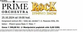 Vstupenky na PRIME ORCHESTRA - Rock Sympho Show 25.10.2024