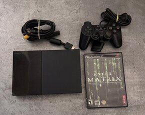 - PS2 Sony konzole Scph-90004+ hra Matrix -