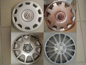 Poklice Volkswagen 15" a 14" po 1 ks + J-Tec SPORT LINE 15" - 1