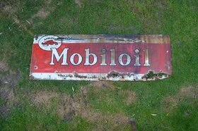 Koupím cedule Mobiloil, Sphinx, Shell předválečná