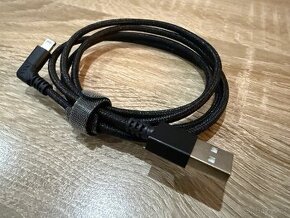 Kabel Lightning - USB 2.0 (1m, MFi, úhel 90 stupňů)