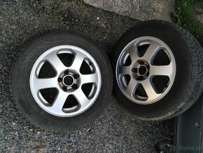 2x ráfky disky alu 5x100 6,5Jx15 ET43 + 205/60 R15 - 1