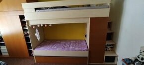 Dvoupatrová vysunovací postel