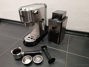 Kávovar DeLonghi Dedica + mlýnek DeLonghi KG89