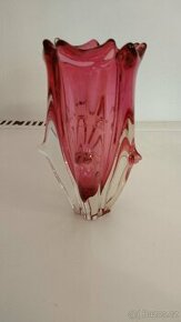 Váza hutné sklo