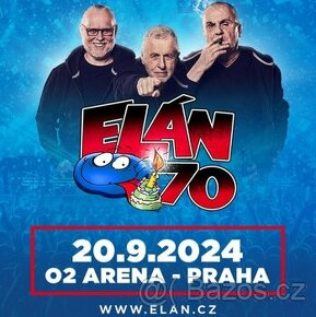 Lístky Elán o2 arena Praha 20.09.