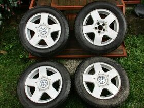 Alu kola 5x100 R15 Pneu 195/65 R15 Zimní